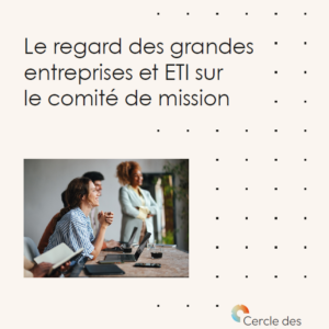Le regard des grandes entreprises sur le comité de mission